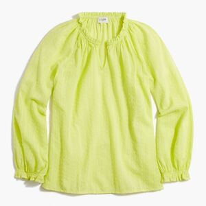 J.Crew Clip Dot Swiss Dot Novelty Boho Bohemian Artist Top